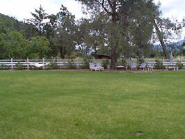 Grounds of Trailside Inn, Calistoga, CA