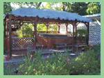 Hot tub at the Trailside Inn, Calistoga CA