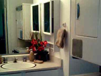 Trailside Inn Maui Condo Vacation Rental Bathroom with Washer/Dryer